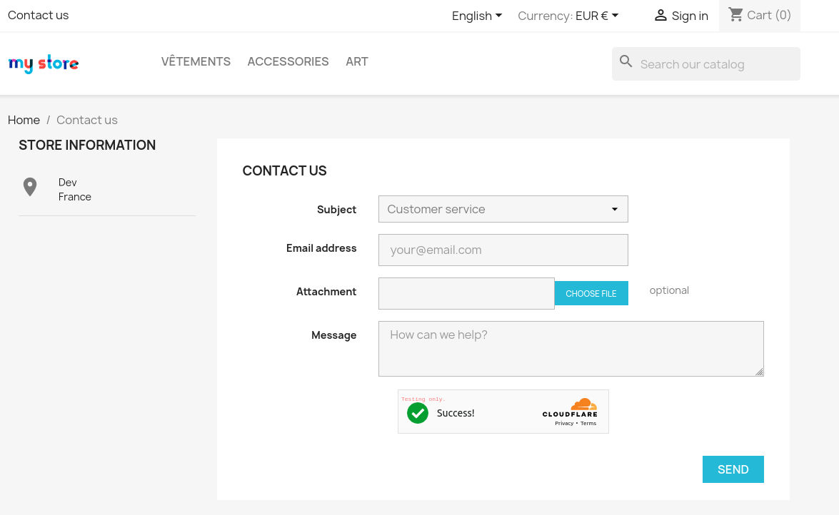 Protect you Prestashop form with Cloudflare Turnstile