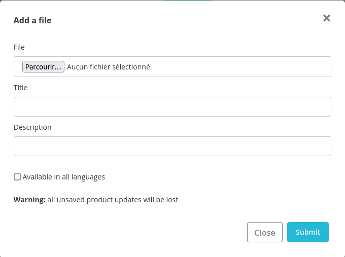 Add file on Prestashop